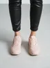 Różowe sneakersy casualowe na platformie Élise